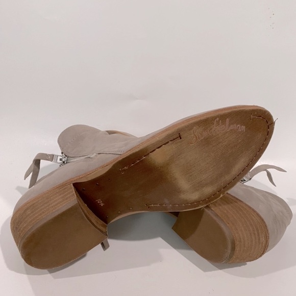 Sam Edelman Women’s Packer Ankle Boot Putty Leather Ankle Bootie Size 10.5 - Picture 8 of 9